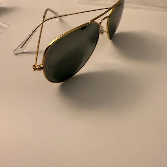 Ray-Ban Aviator Sunglasses RB3026 58-14mm Gold/Silver Mirror Lens 001/30 Unisex - Picture 7 of 17